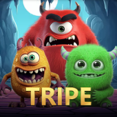 Tripe card game icon with playing cards artwork